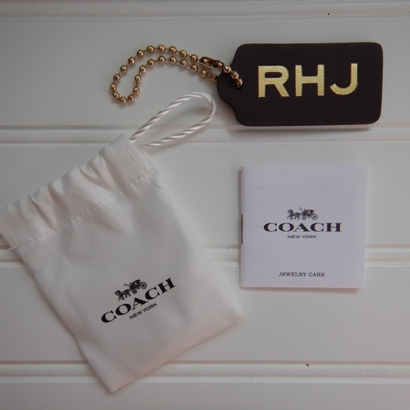 Coach Custom Hangtag Bag Charm “RHJ” - Picture 5 of 5